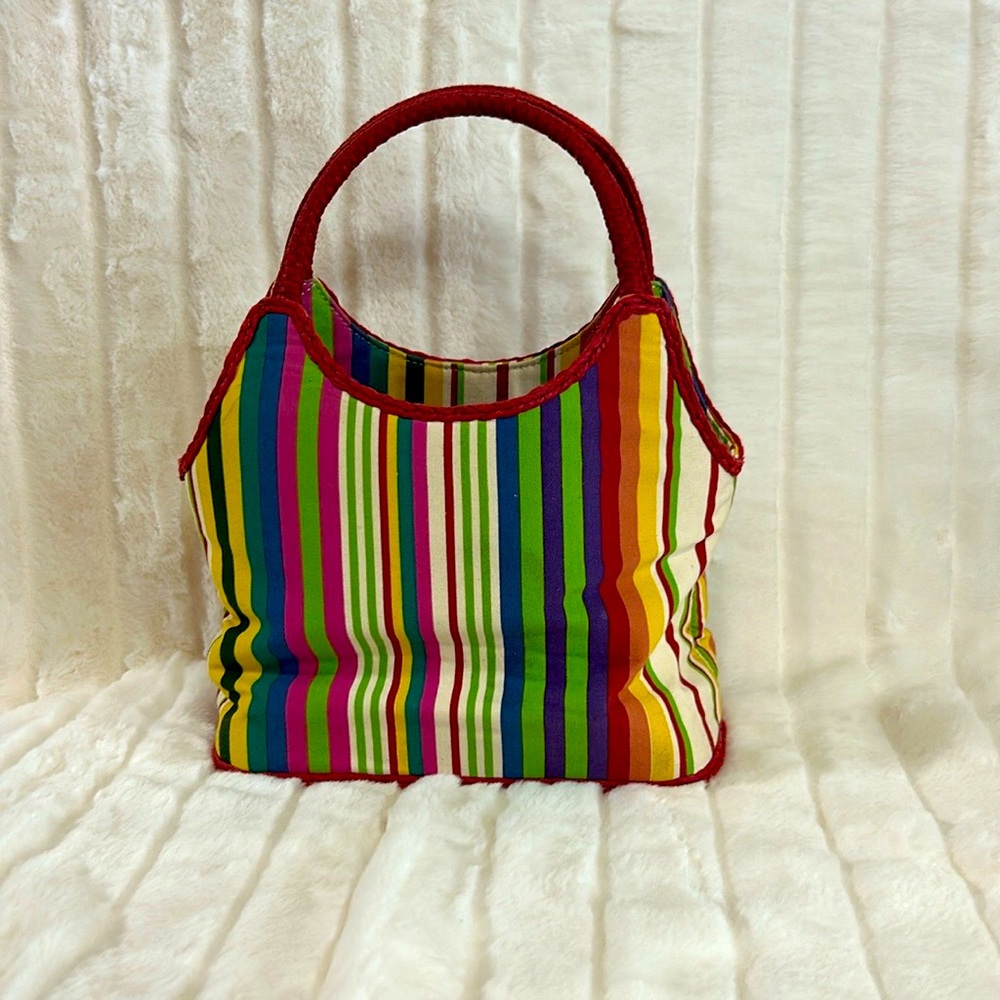 FOREVER Fossil Multi color Striped Handbag